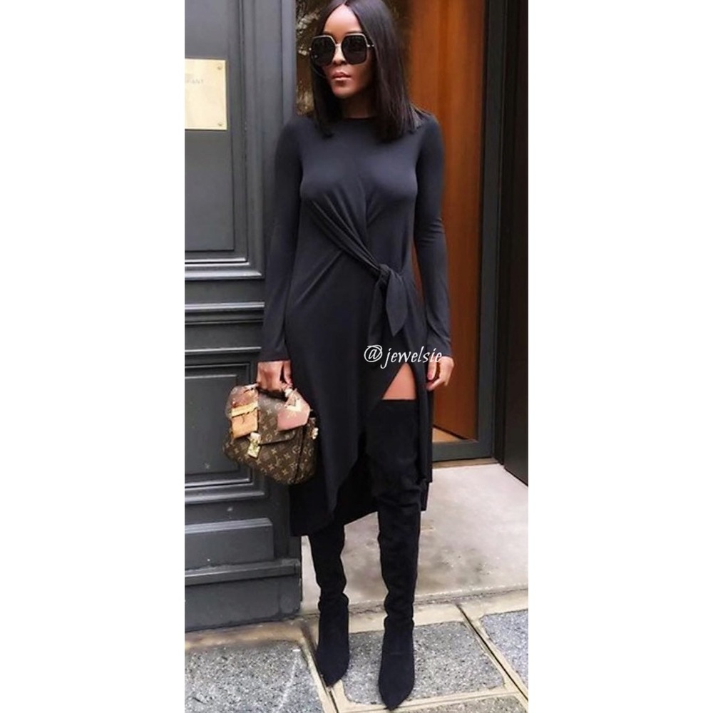 Zara Black
Tye waist midi dress